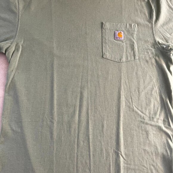 Carhartt Men's T-Shirt, Heavyweight Loose Fit Short Sleeve Crew Neck Pocket Tee - Picture 2 of 8